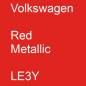 Preview: Volkswagen, Red Metallic, LE3Y.